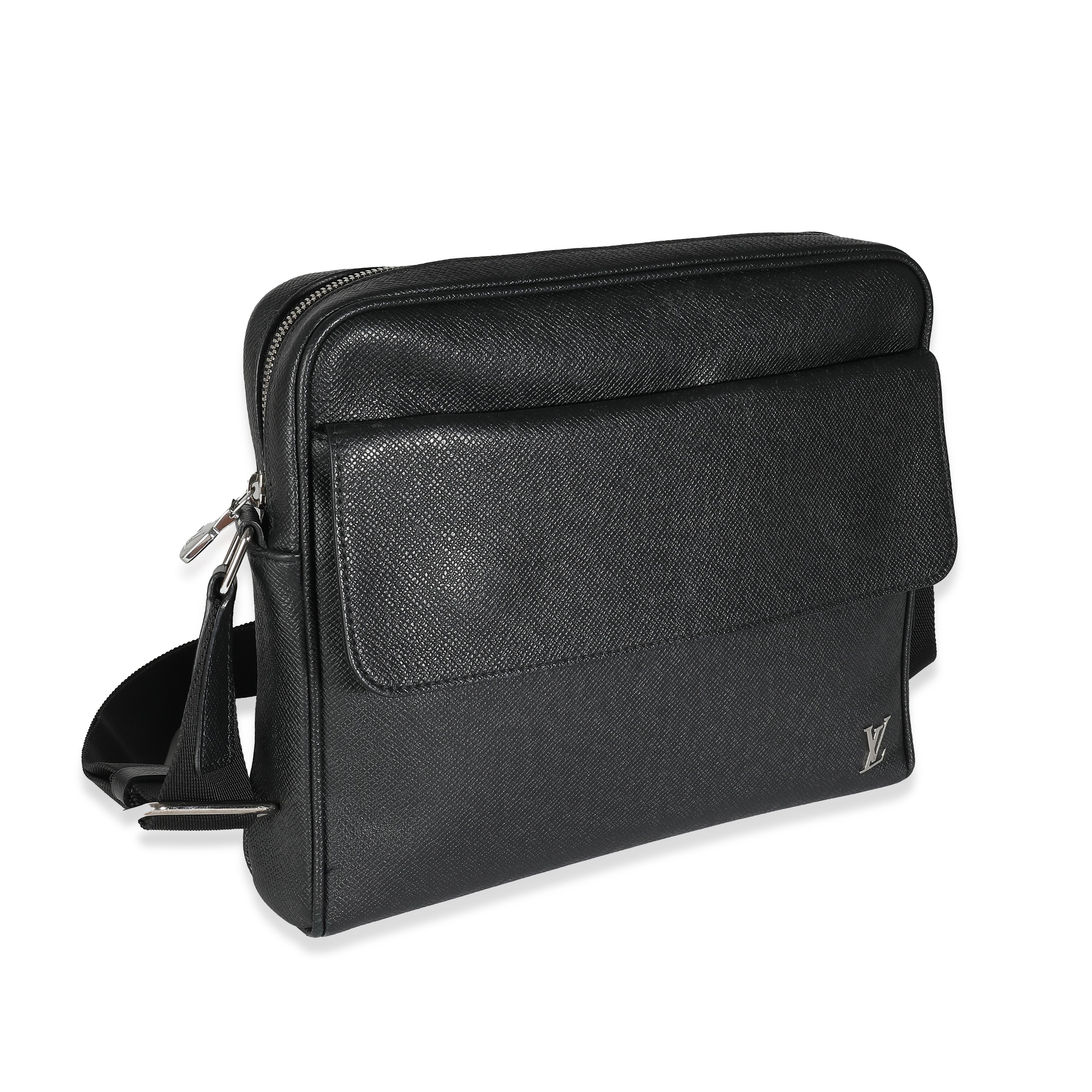 Louis Vuitton Black Taiga Alex Messenger PM