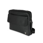 Louis Vuitton Black Taiga Alex Messenger PM