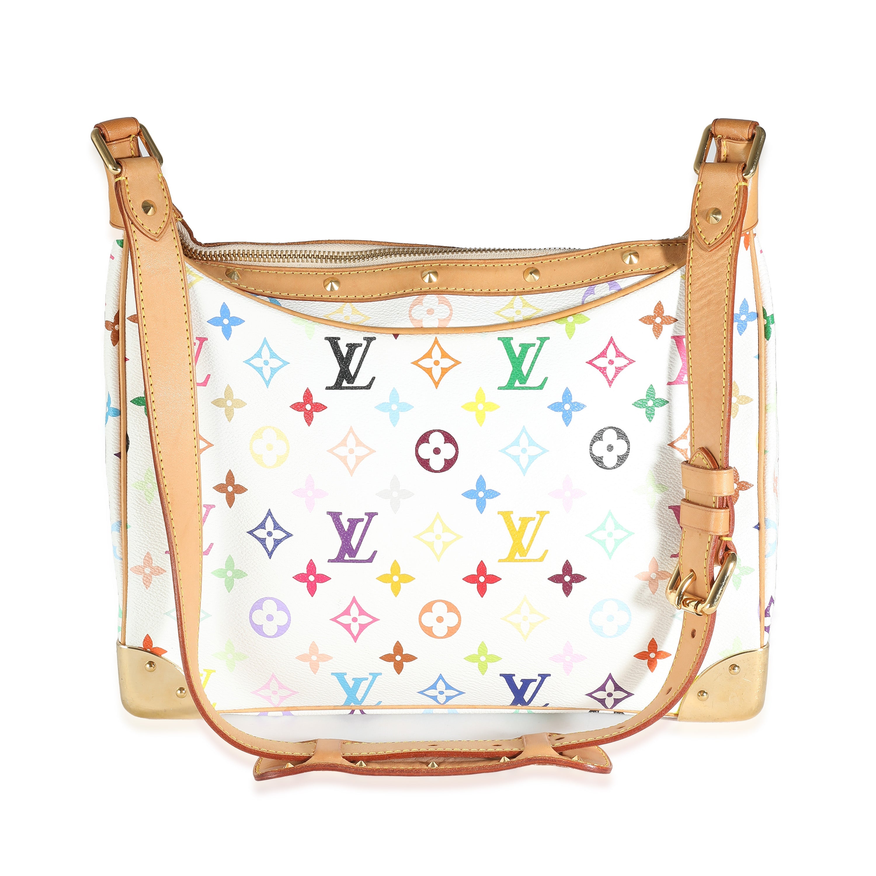 Louis Vuitton White Monogram Multicolor Canvas Boulogne