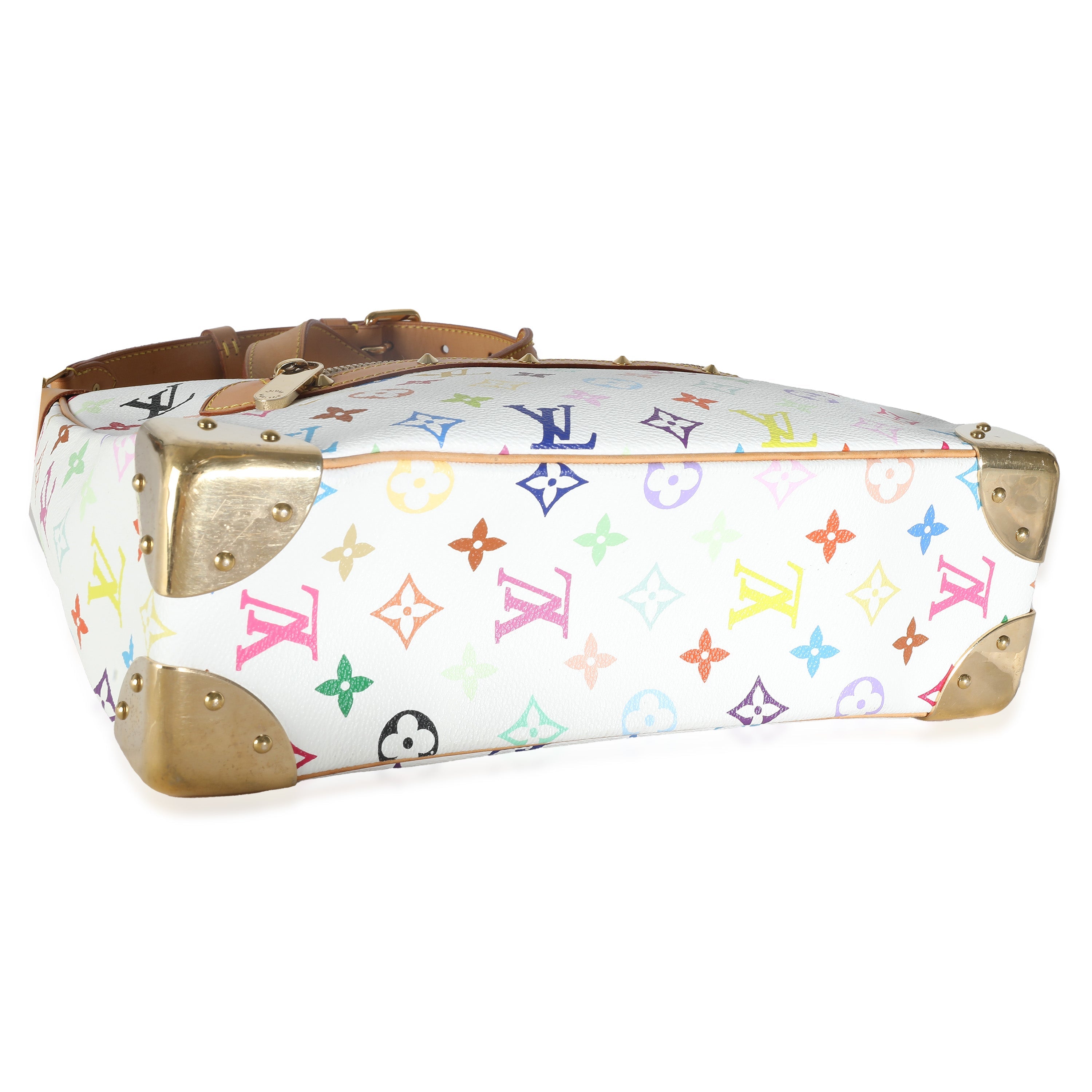 Louis Vuitton White Monogram Multicolor Canvas Boulogne