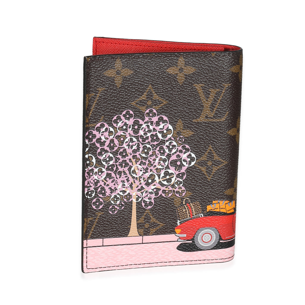 Louis Vuitton Rouge Monogram Canvas 2019 Christmas Animation Passport Cover