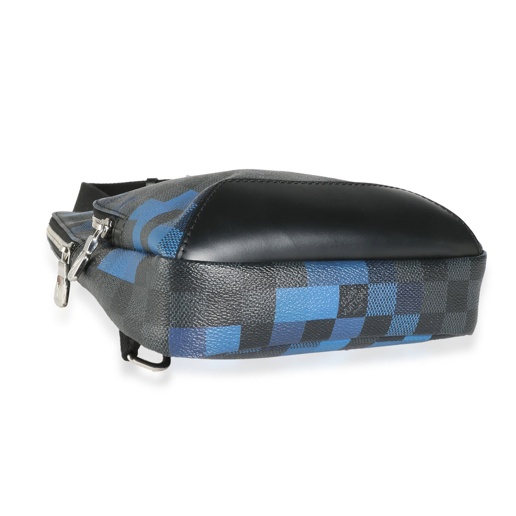 Louis Vuitton Blue Pixel Damier Graphite Canvas Avenue Sling Bag
