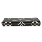 Louis Vuitton Beige Black Monogram Giant Empreinte Zippy Wallet