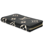 Louis Vuitton Beige Black Monogram Giant Empreinte Zippy Wallet