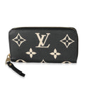 Louis Vuitton Beige Black Monogram Giant Empreinte Zippy Wallet