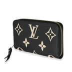 Louis Vuitton Beige Black Monogram Giant Empreinte Zippy Wallet