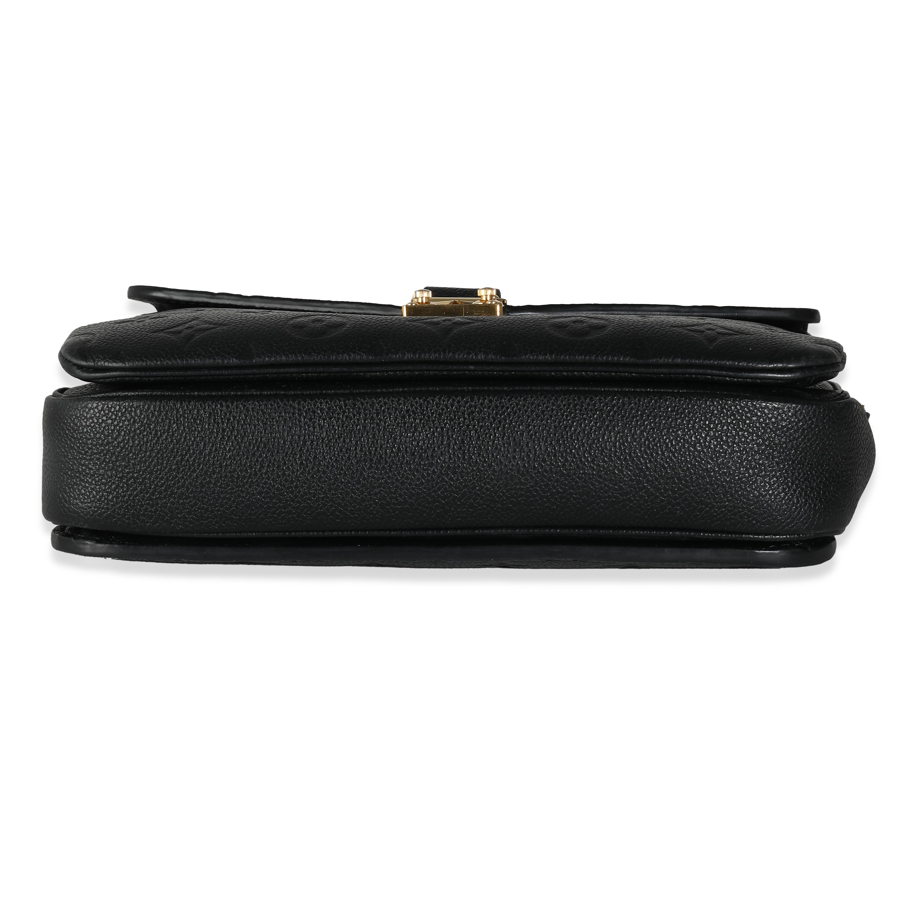 Louis Vuitton Black Empreinte Pochette Metis
