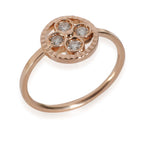 Louis Vuitton Sum Blossom Ring With Diamonds in 18KT Rose Gold 0.20 CTW