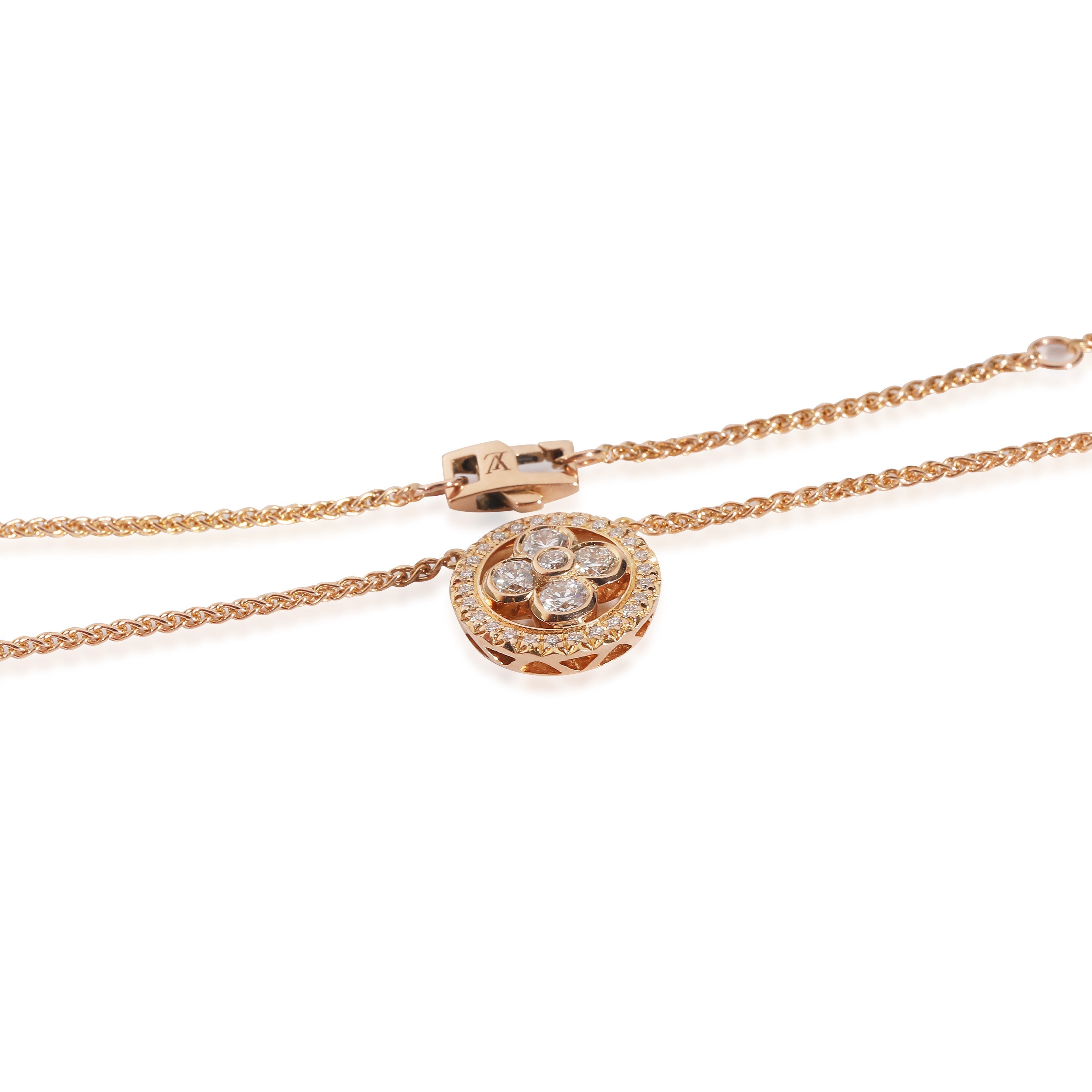 Louis Vuitton Blossom Fashion Pendant in 18k Rose Gold 0.5 CTW