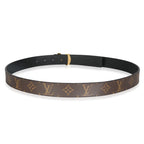 Louis Vuitton Black Monogram Canvas Reversible LV Initiales 30mm 95/38