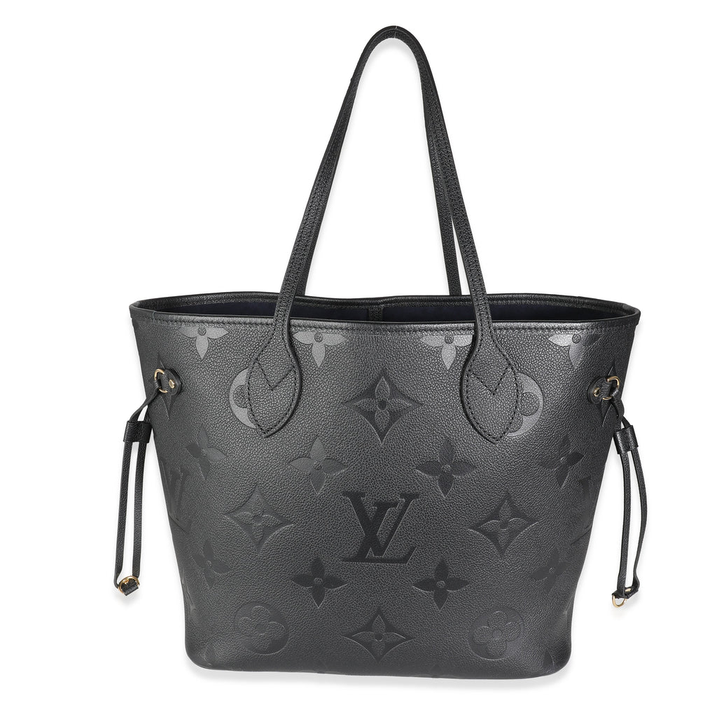 Louis Vuitton Black Monogram Giant Empreinte Neverfull MM