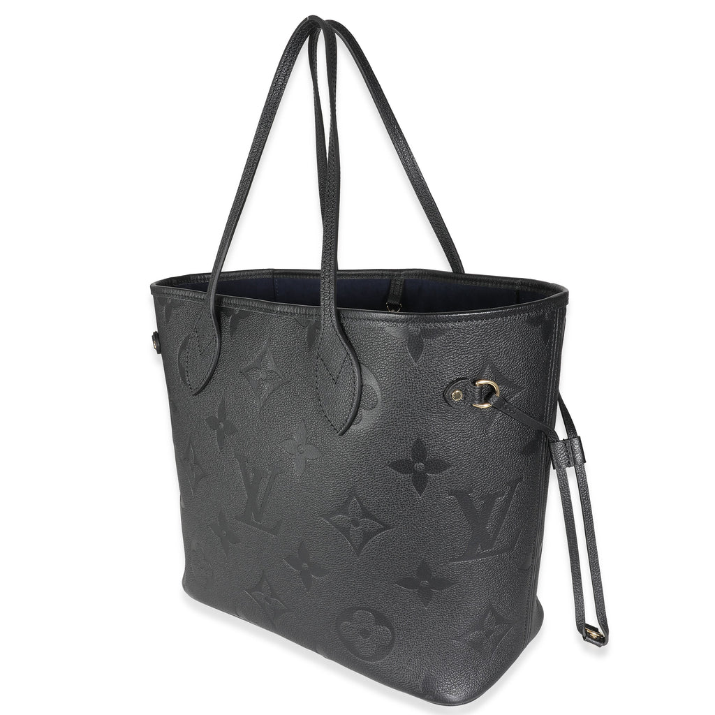 Louis Vuitton Black Monogram Giant Empreinte Neverfull MM