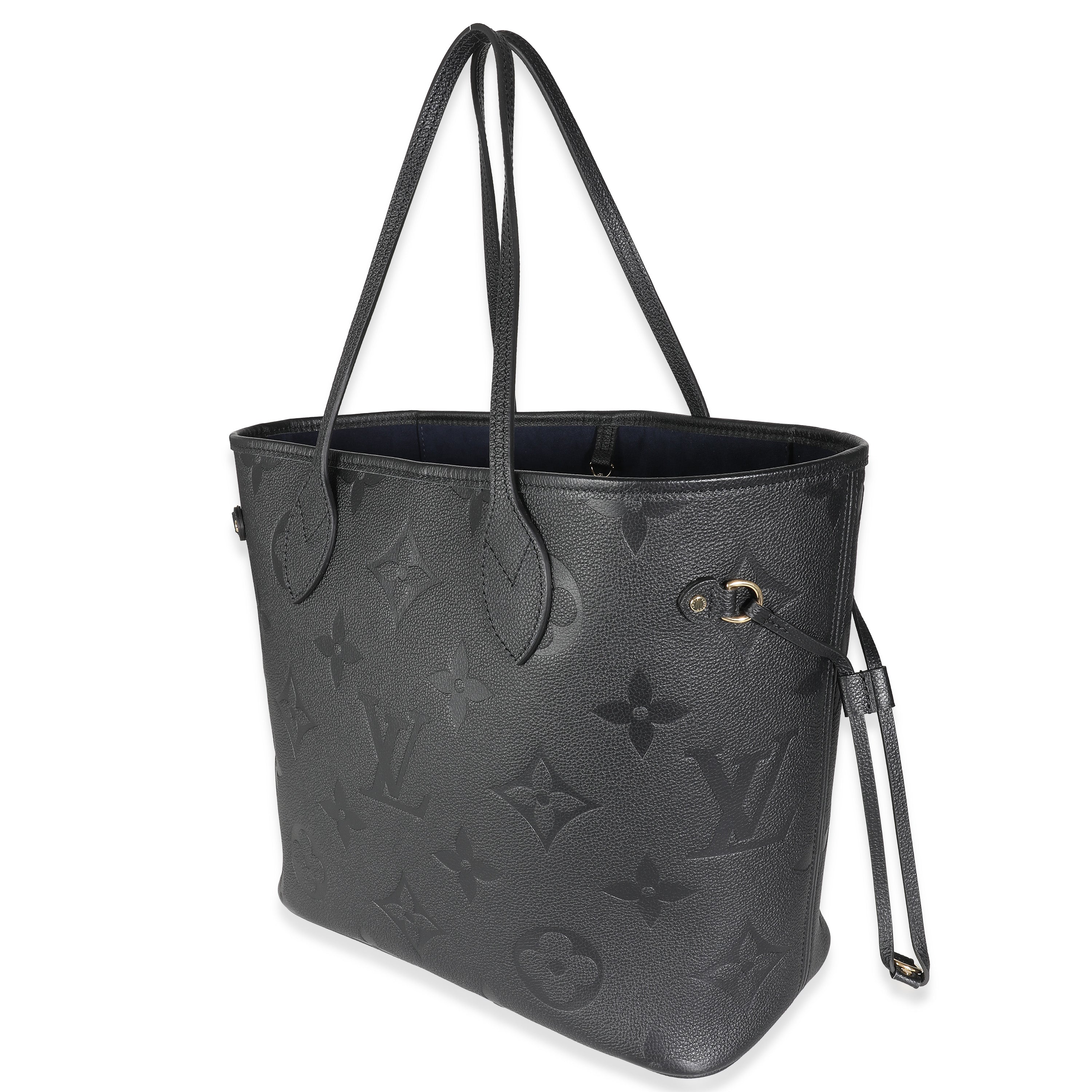 Louis Vuitton Black Monogram Giant Empreinte Neverfull MM