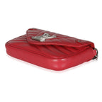 Louis Vuitton Scarlet Calfskin New Wave Chain Pochette