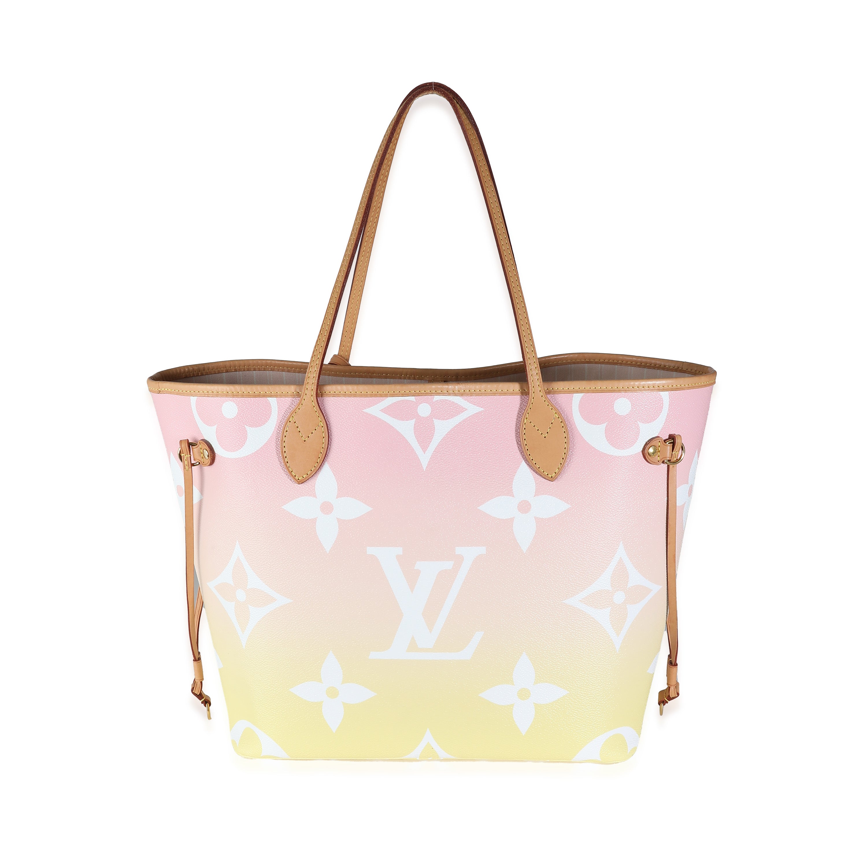 Louis Vuitton Pink Monogram Giant Canvas By The Pool Neverfull MM