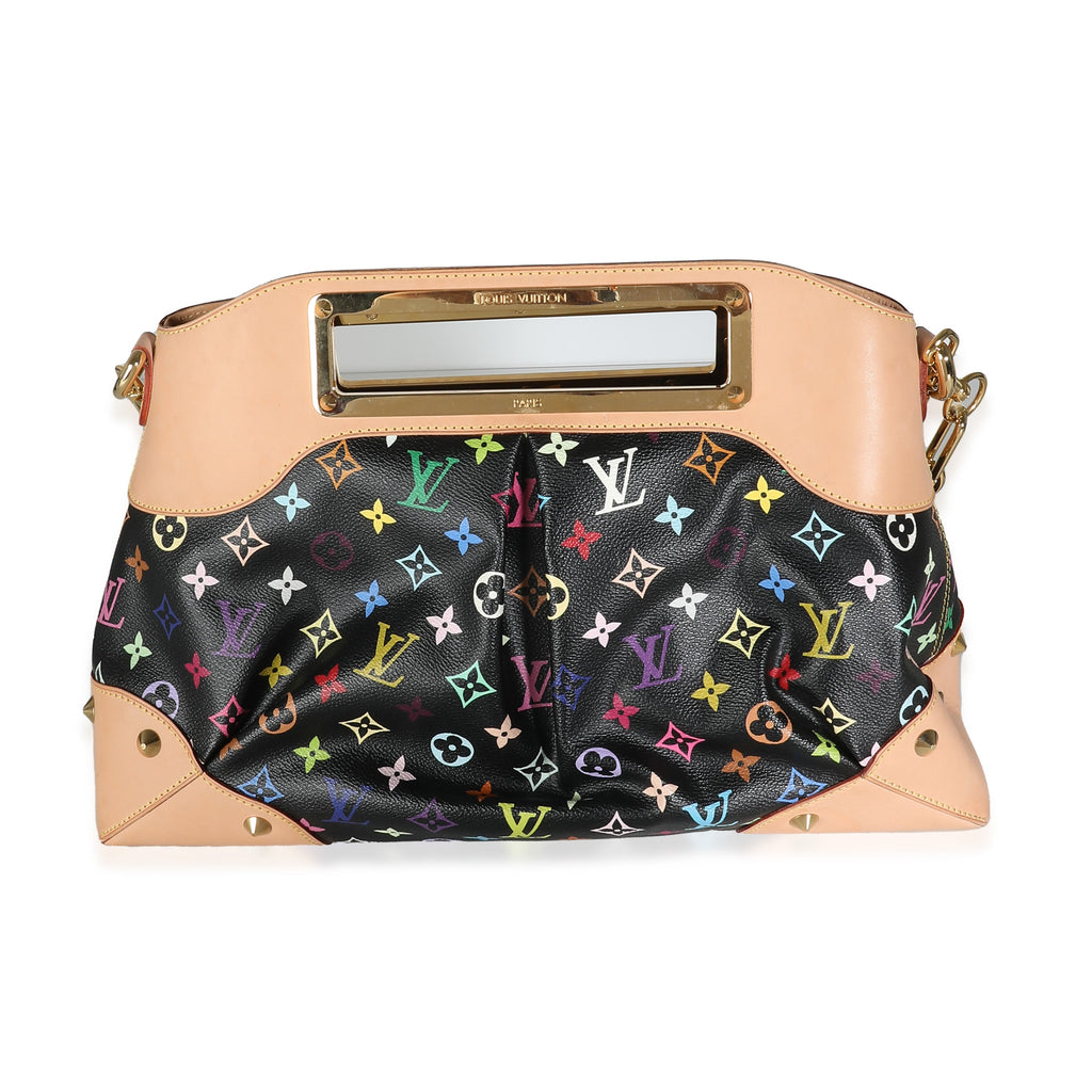 Louis Vuitton Black Monogram Multicolore Canvas Judy MM