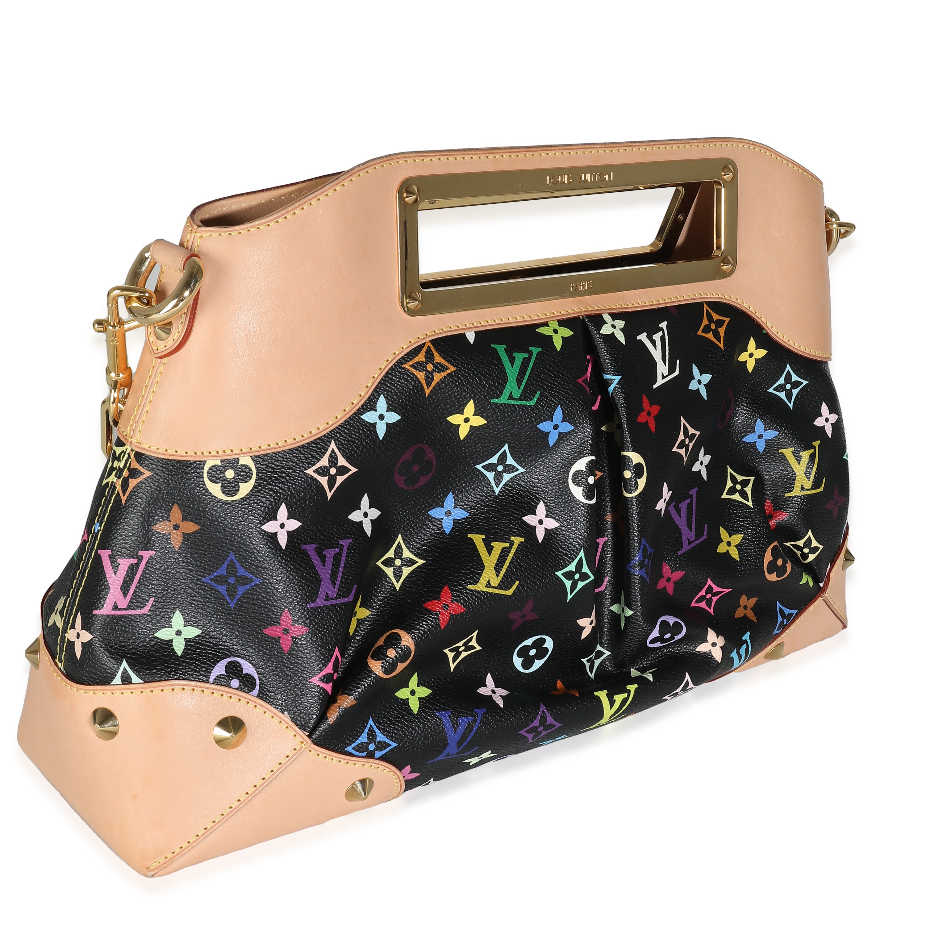 Louis Vuitton Black Monogram Multicolore Canvas Judy MM