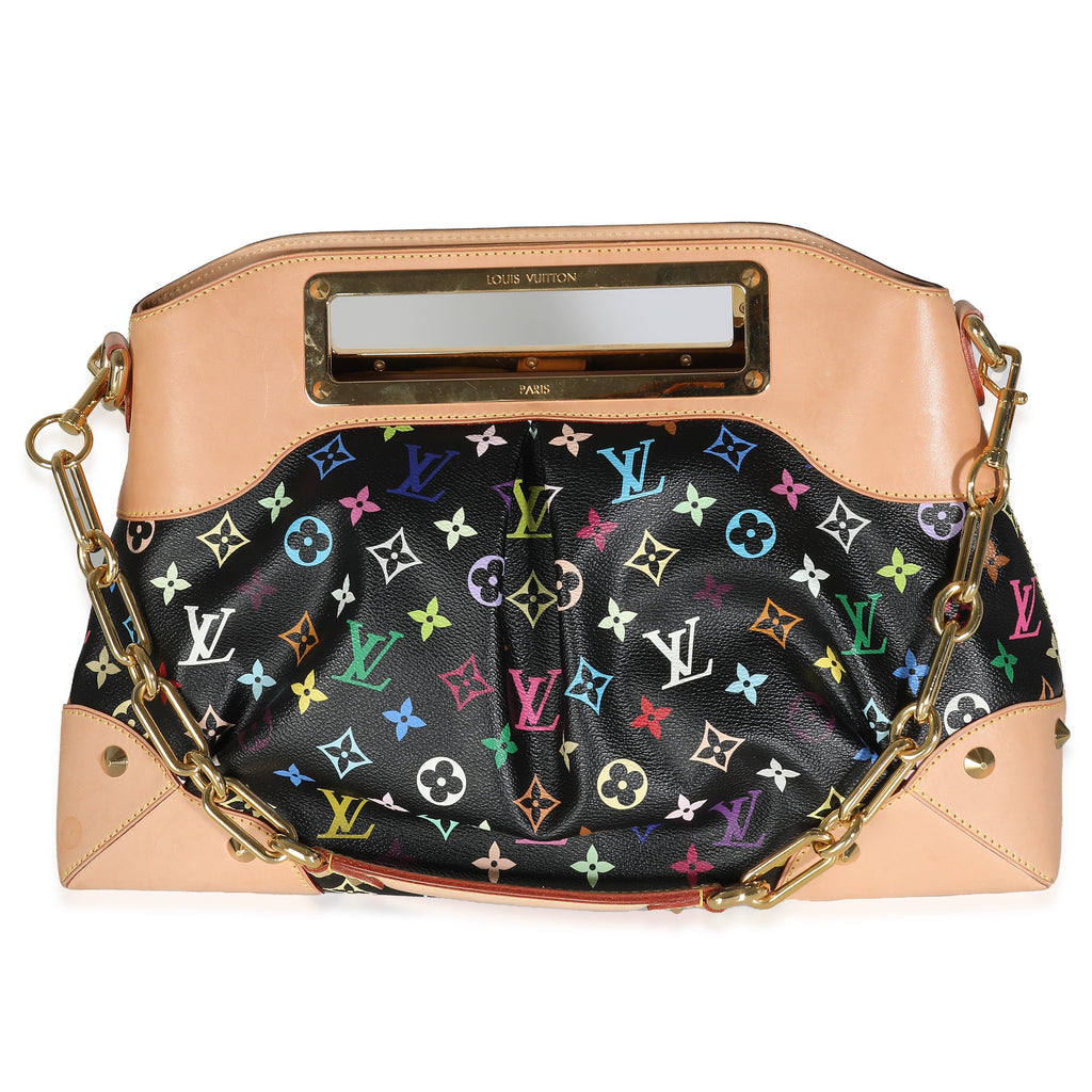 Louis Vuitton Black Monogram Multicolore Canvas Judy MM