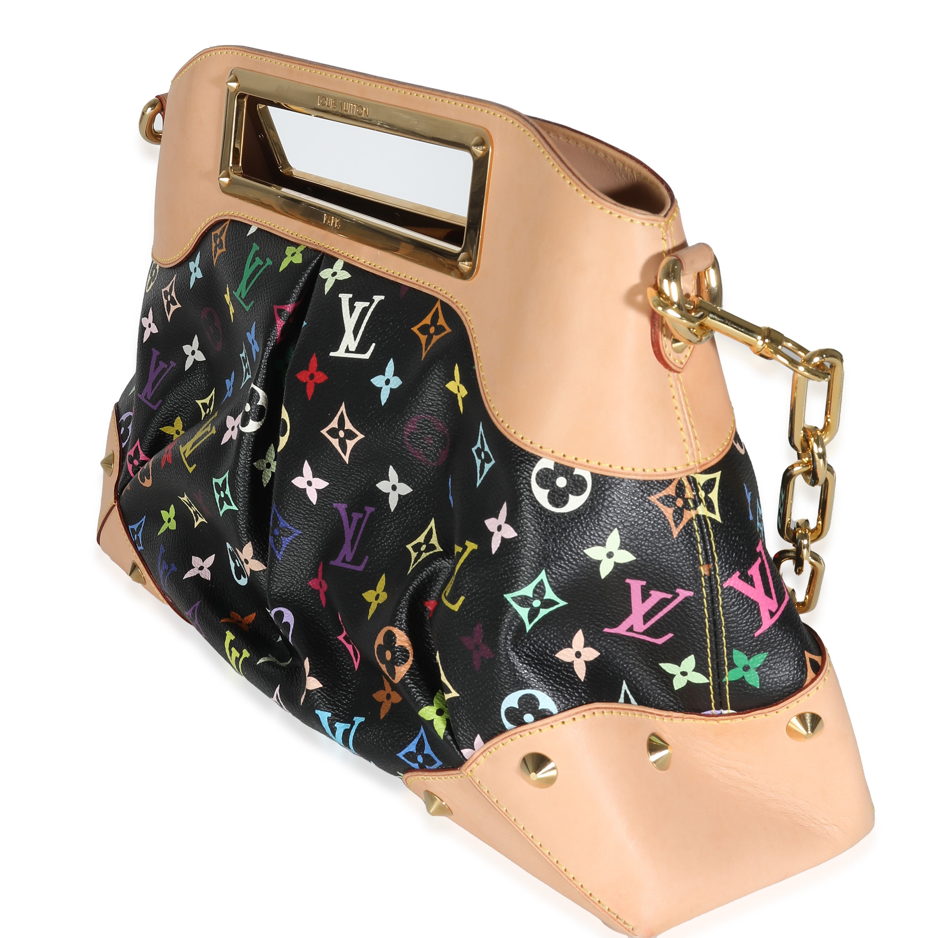 Louis Vuitton Black Monogram Multicolore Canvas Judy MM