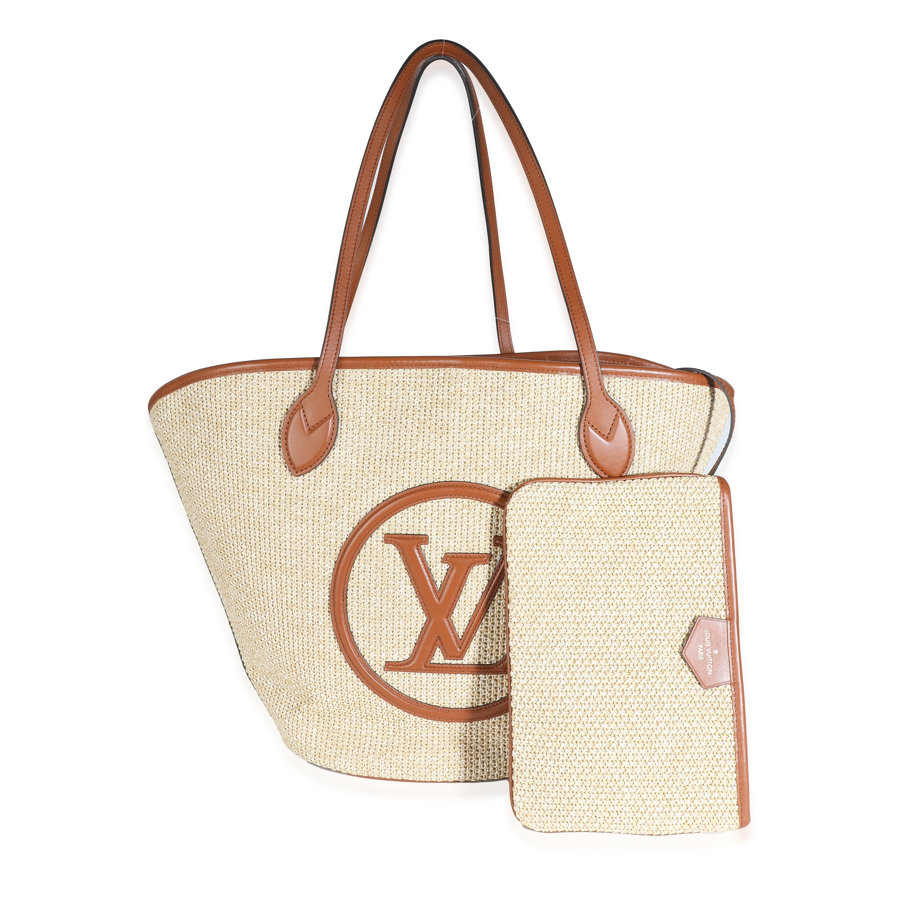 Louis Vuitton Caramel Raffia Saint Jacques Tote
