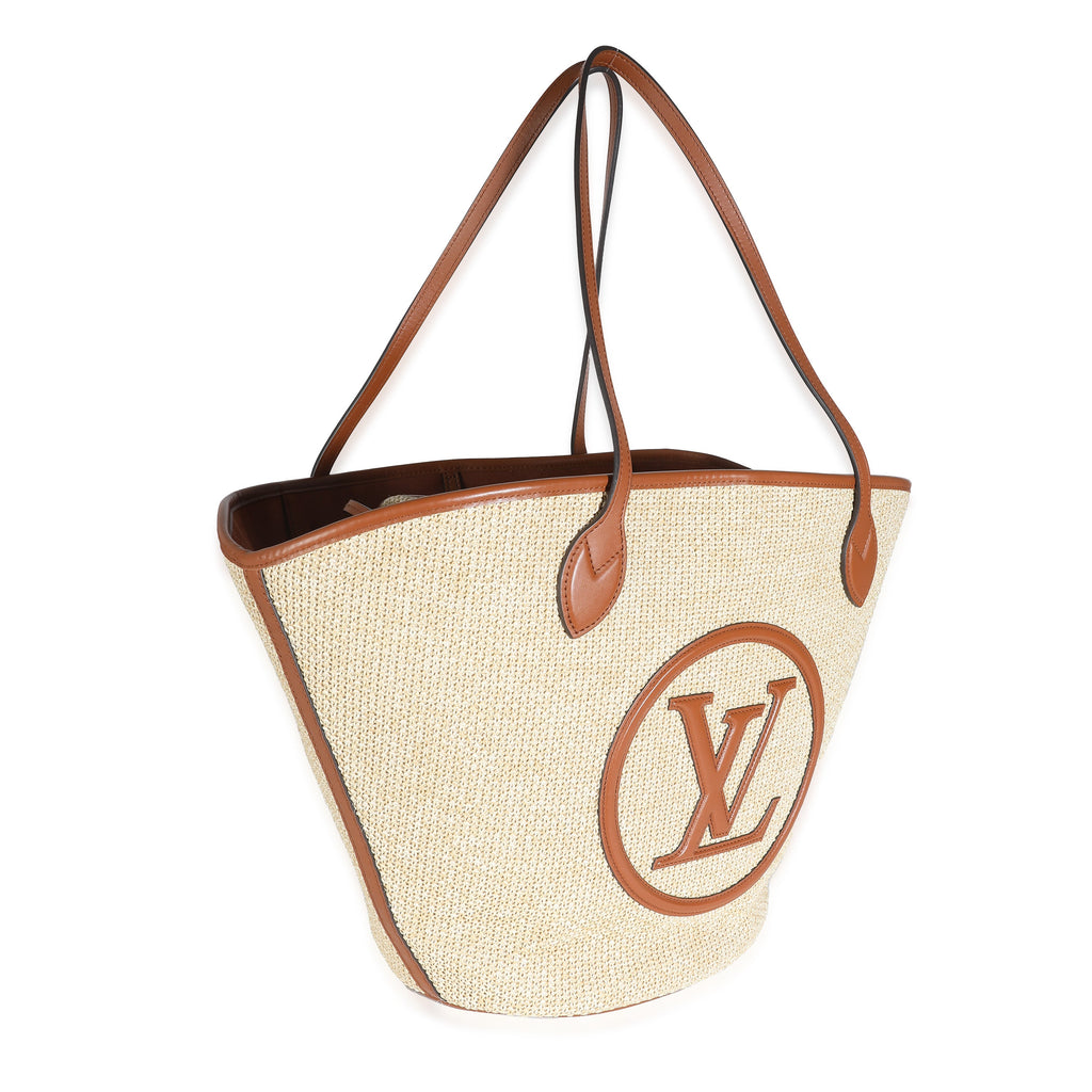 Louis Vuitton Caramel Raffia Saint Jacques Tote