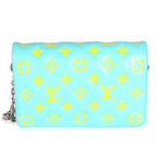 Louis Vuitton Menthe Jaune Monogram Embossed Lambskin Pochette Coussin