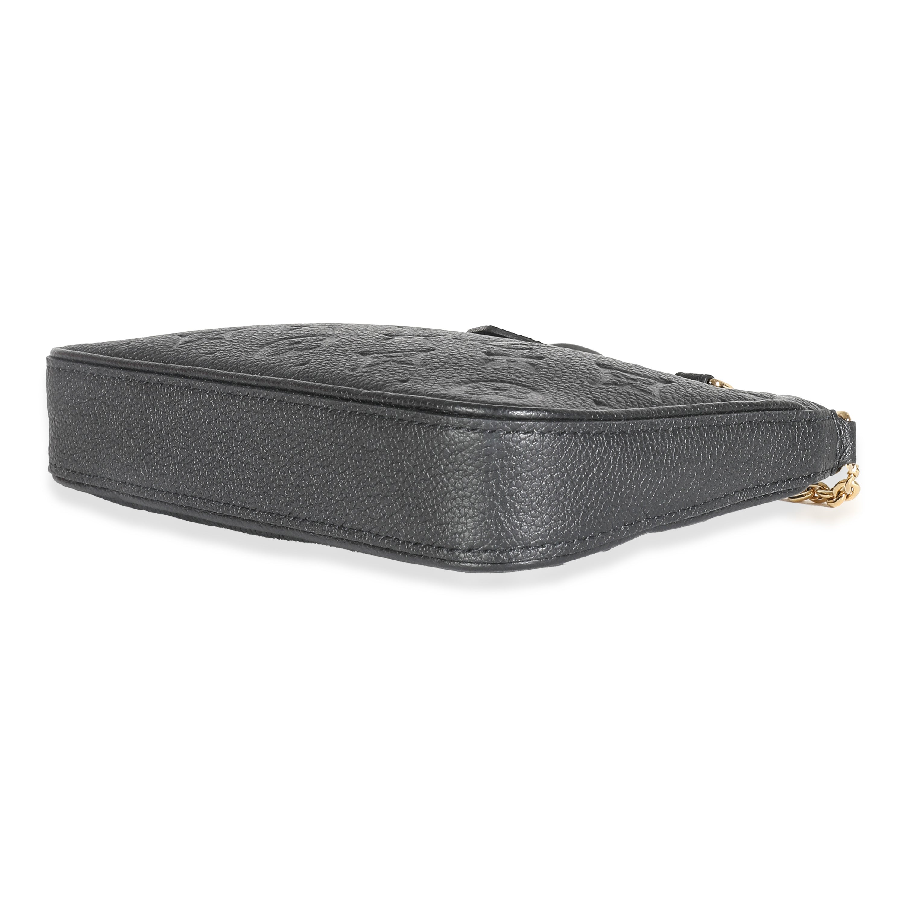 Louis Vuitton Black Monogram Empreinte Easy Pouch On Strap