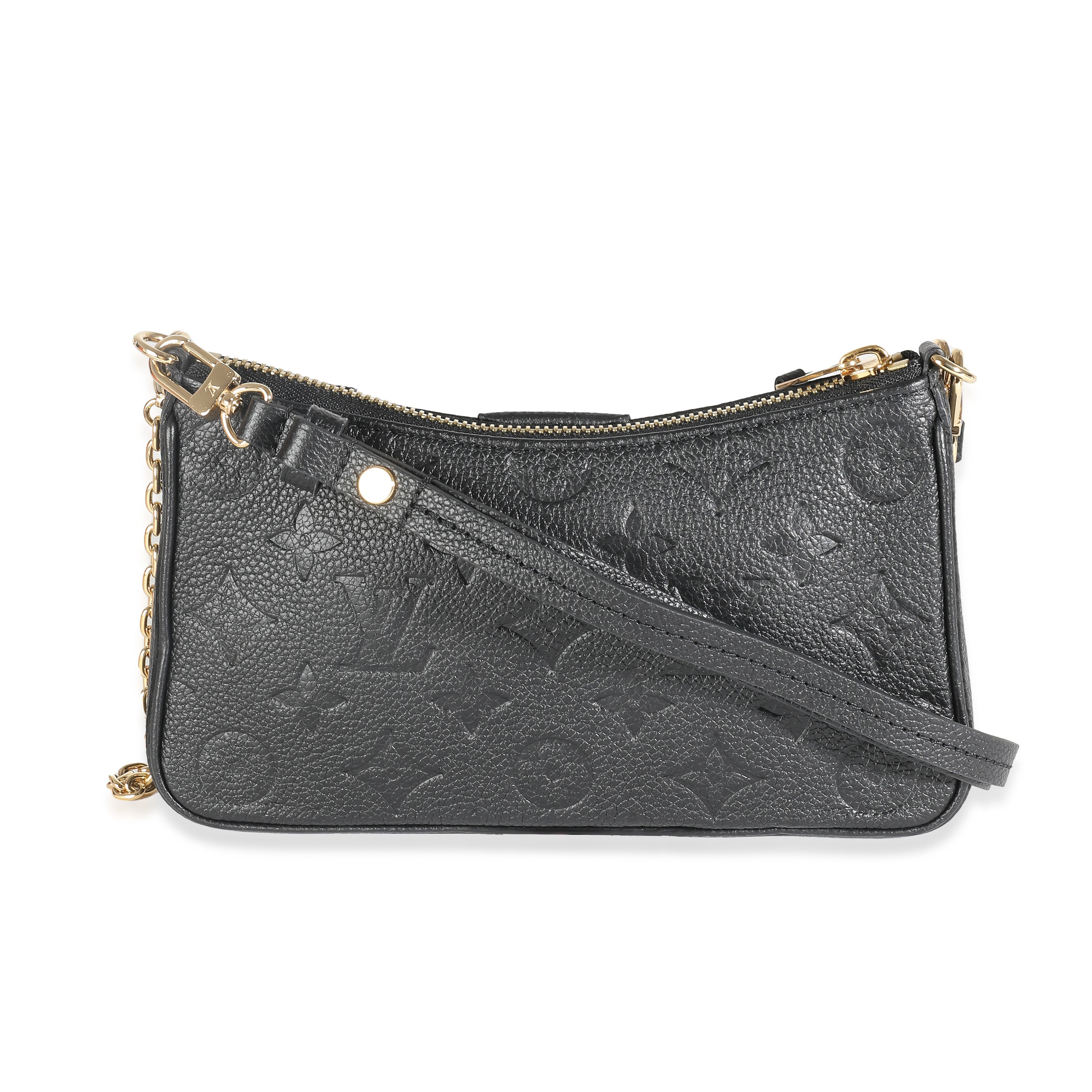 Louis Vuitton Black Monogram Empreinte Easy Pouch On Strap