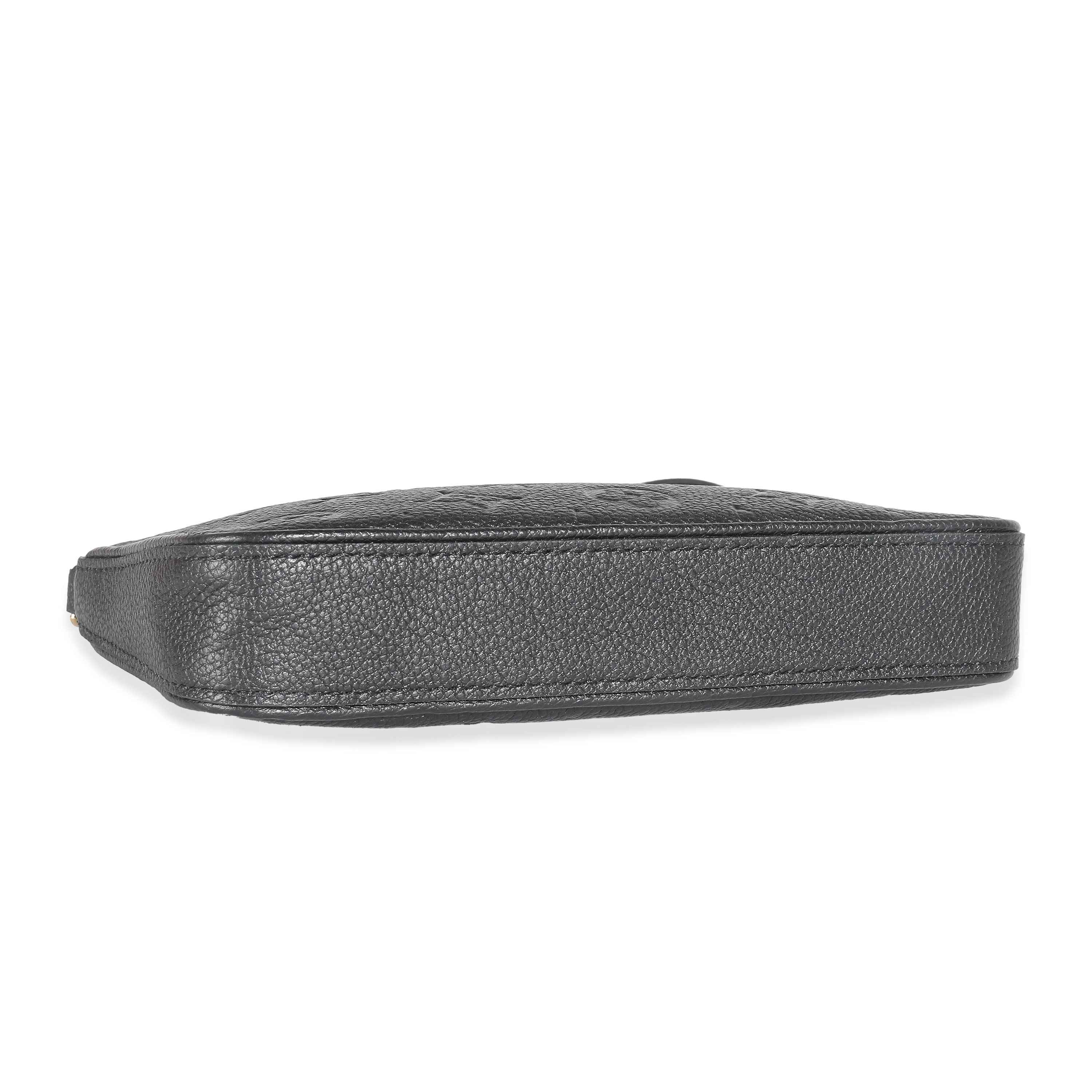 Louis Vuitton Black Monogram Empreinte Easy Pouch On Strap