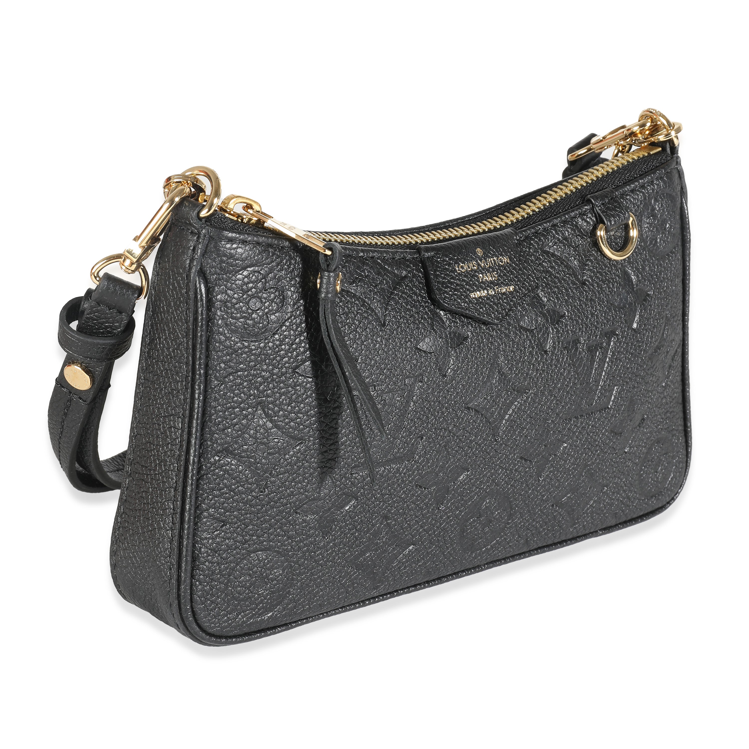 Louis Vuitton Black Monogram Empreinte Easy Pouch On Strap