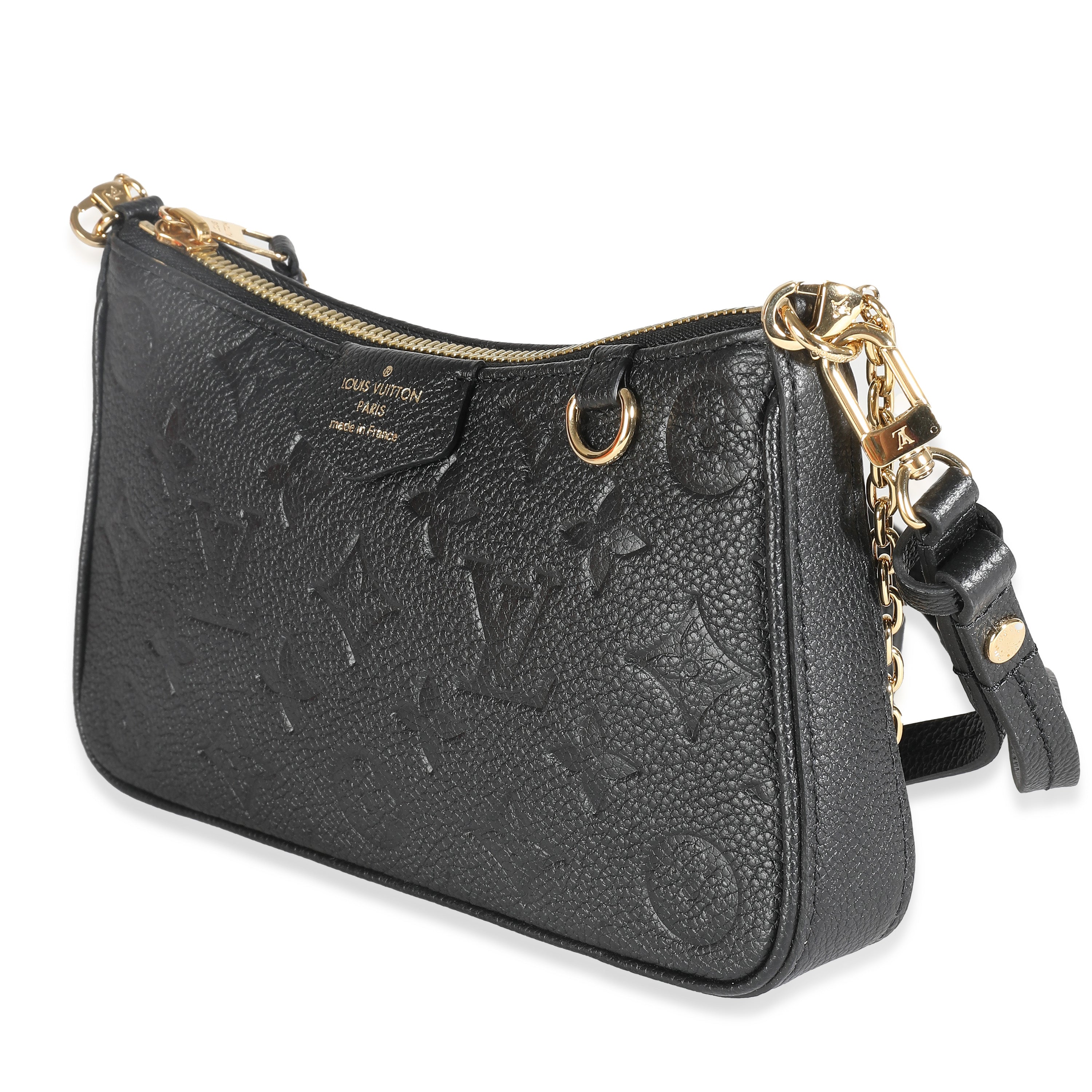 Louis Vuitton Black Monogram Empreinte Easy Pouch On Strap