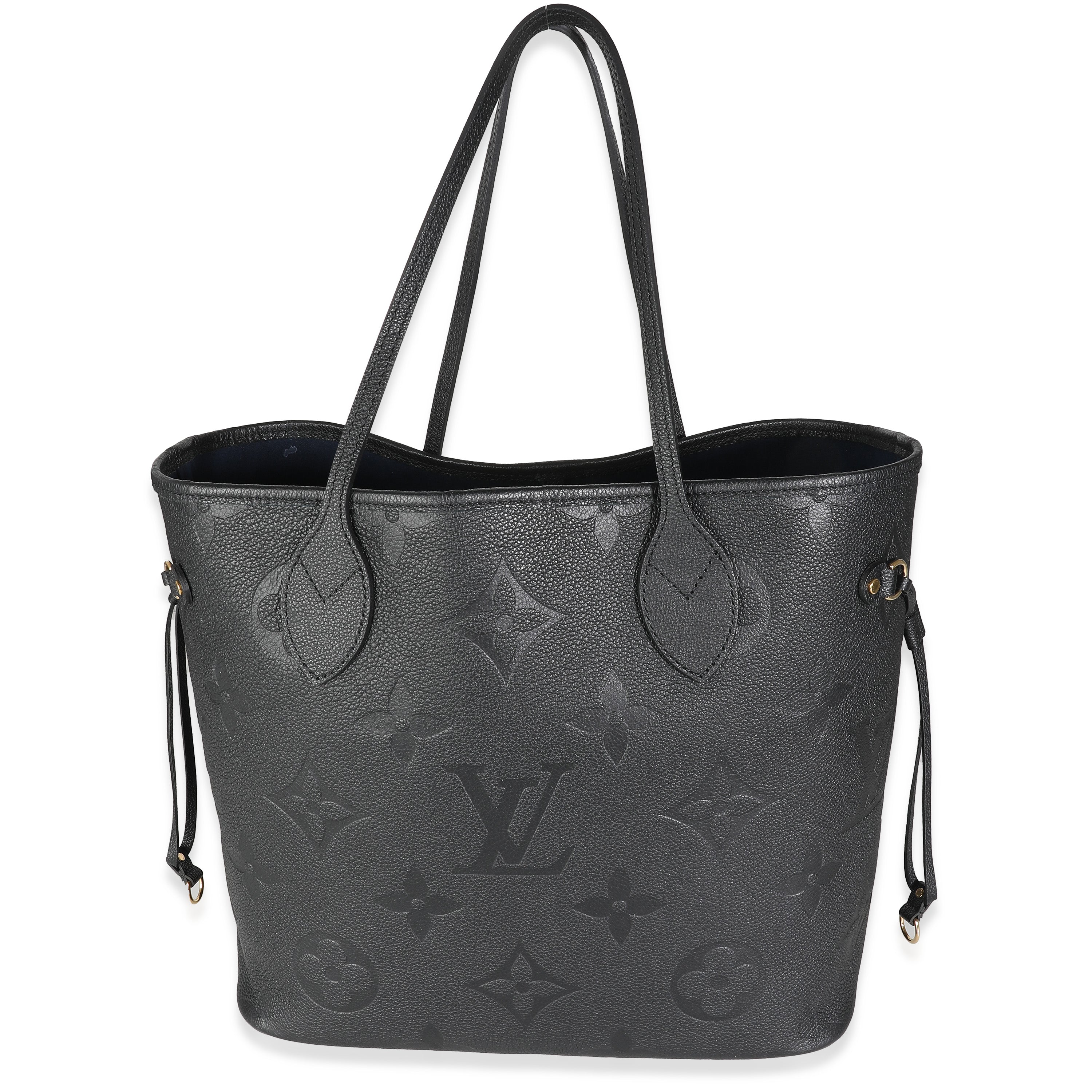 Louis Vuitton Black Monogram Empreinte Neverfull MM