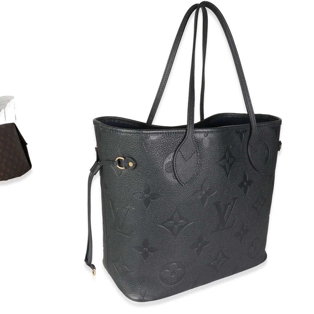 Louis Vuitton Black Monogram Empreinte Neverfull MM
