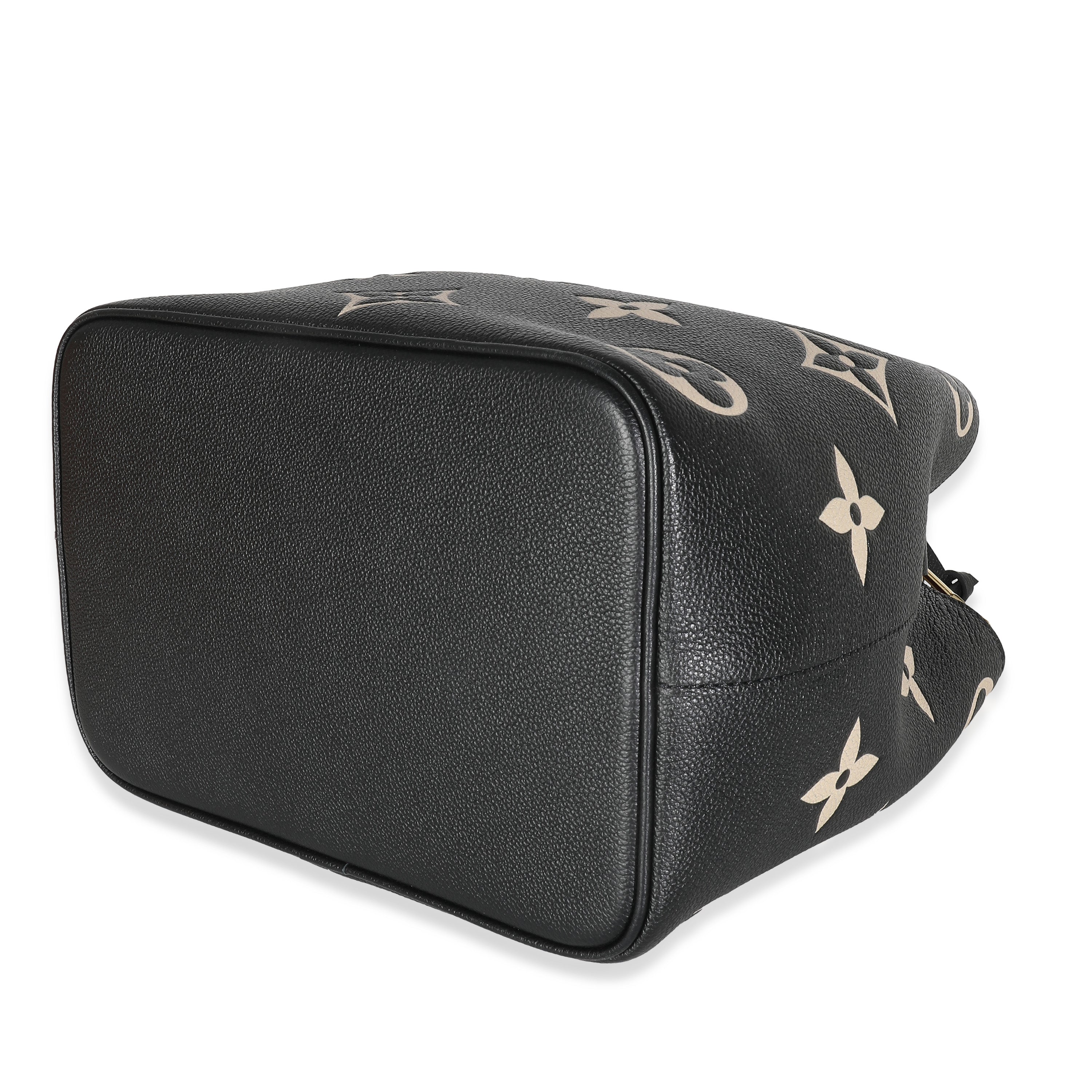 Louis Vuitton Black Beige Giant Empreinte NeoNoe MM