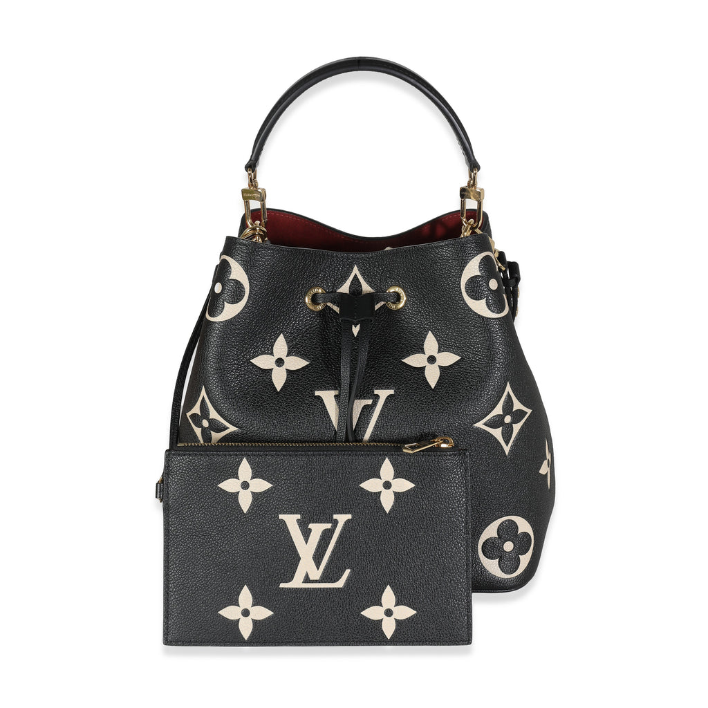 Louis Vuitton Black Beige Giant Empreinte NeoNoe MM