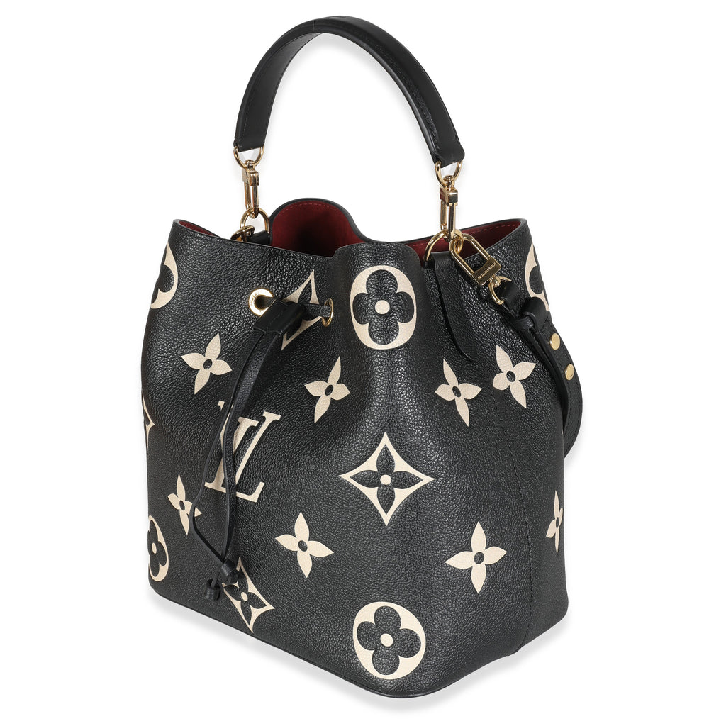 Louis Vuitton Black Beige Giant Empreinte NeoNoe MM