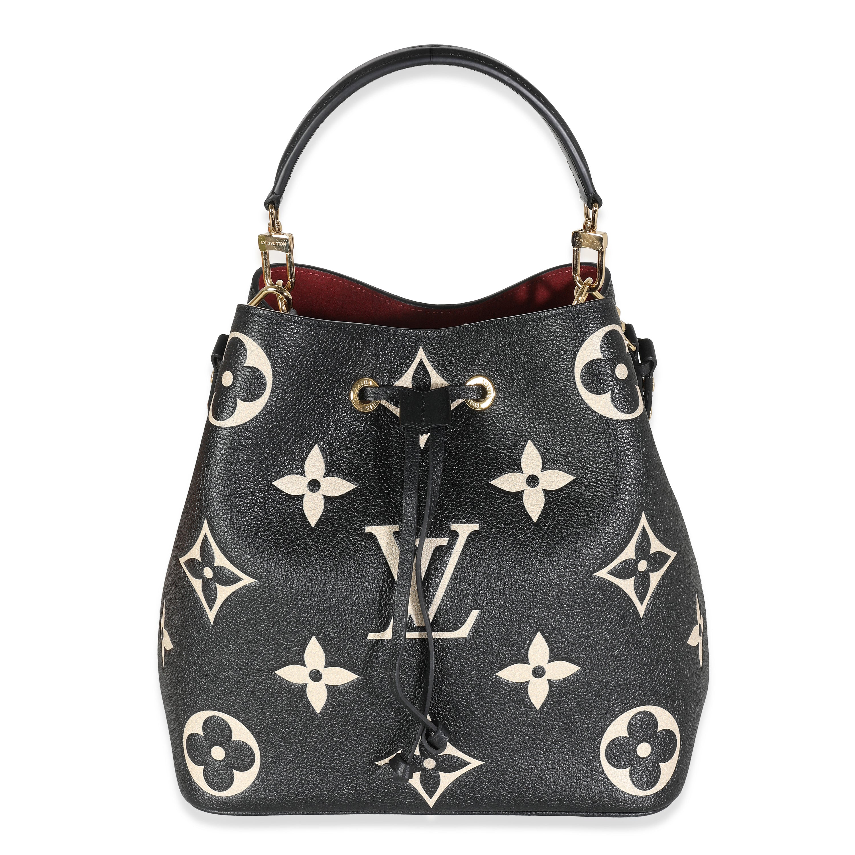 Louis Vuitton Black Beige Giant Empreinte NeoNoe MM