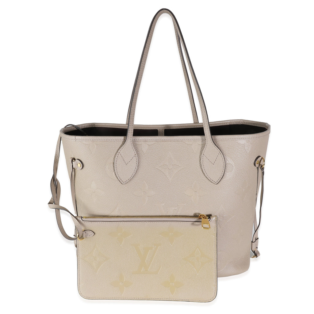 Louis Vuitton Turtledove Giant Monogram Empreinte Neverfull MM