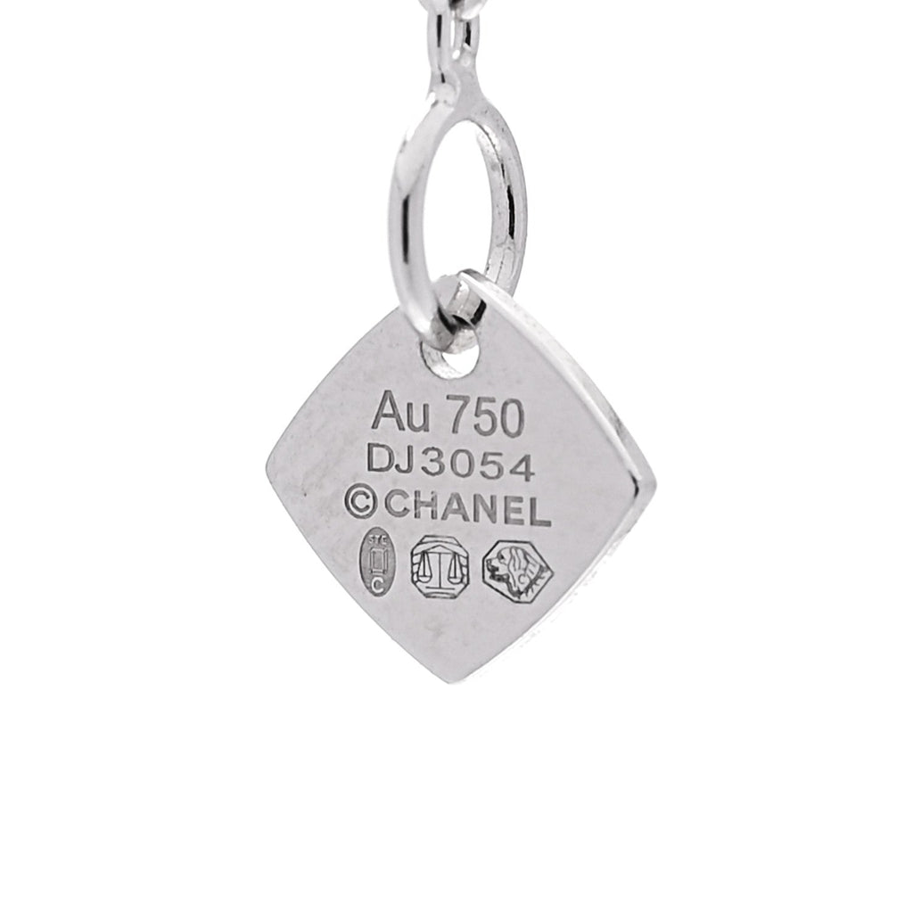 Chanel 18K White Gold Coco Crush Pendant Necklace