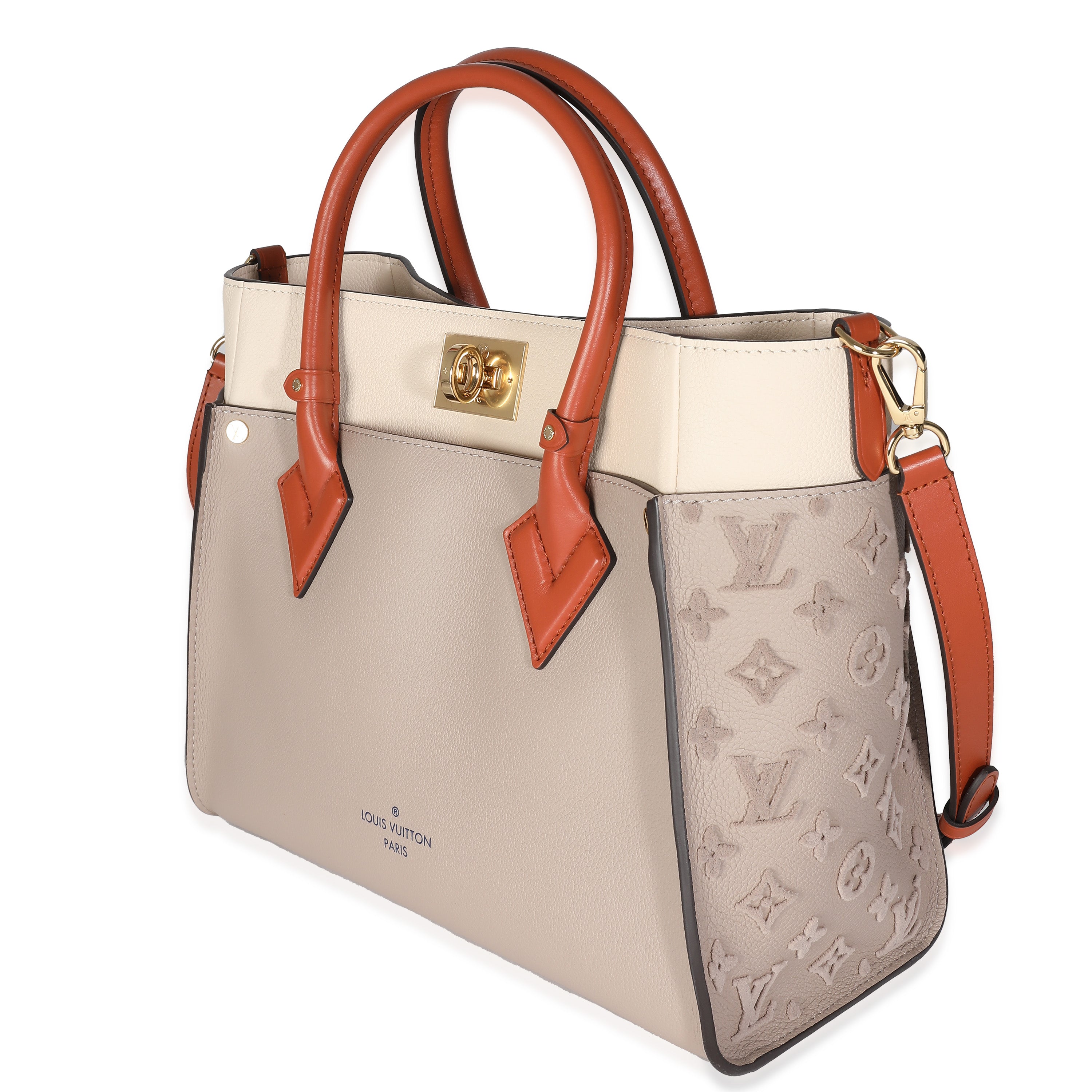 Louis Vuitton Galet Calfskin Tufted Monogram On My Side PM