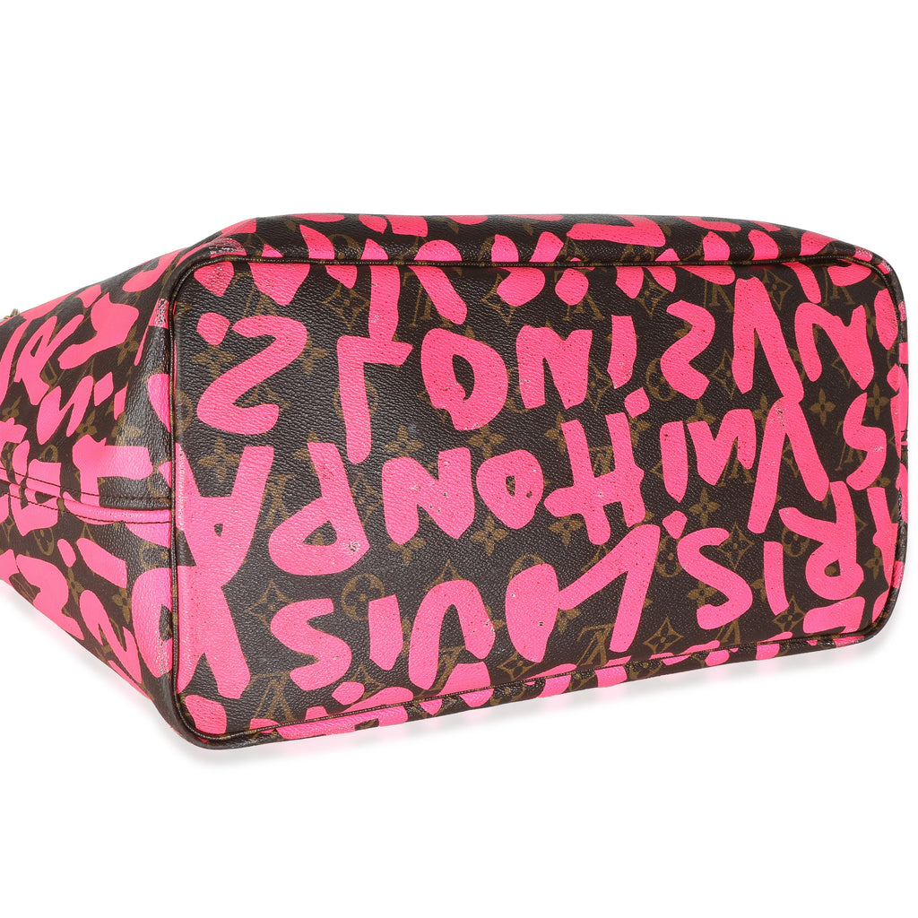 Louis Vuitton Fuchsia Graffiti Monogram Canvas Neverfull GM