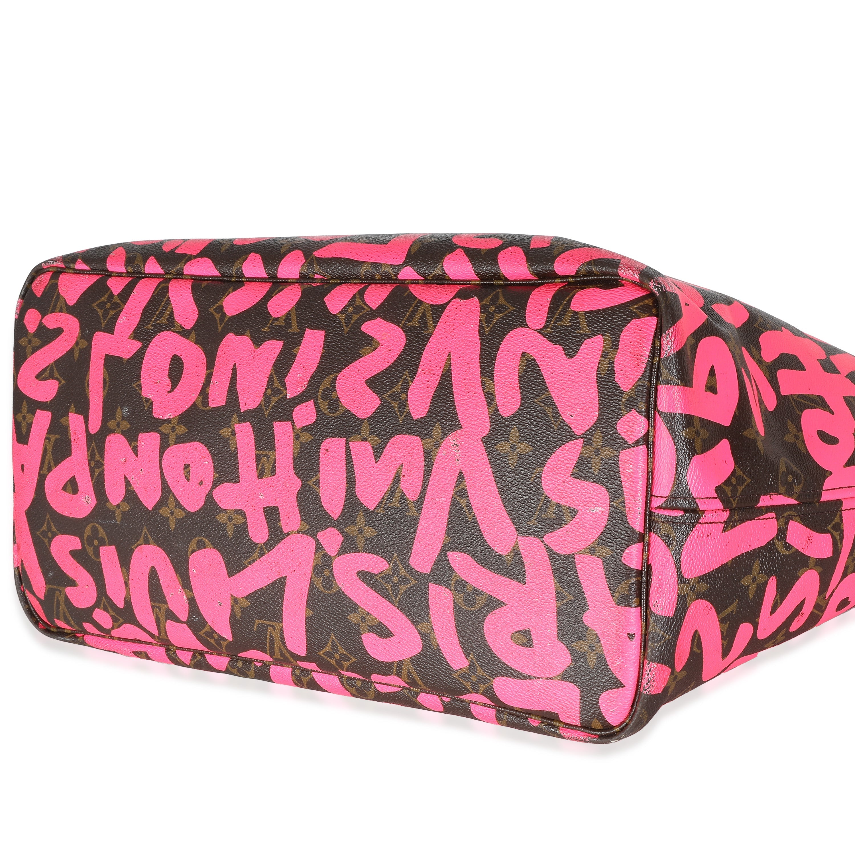 Louis Vuitton Fuchsia Graffiti Monogram Canvas Neverfull GM