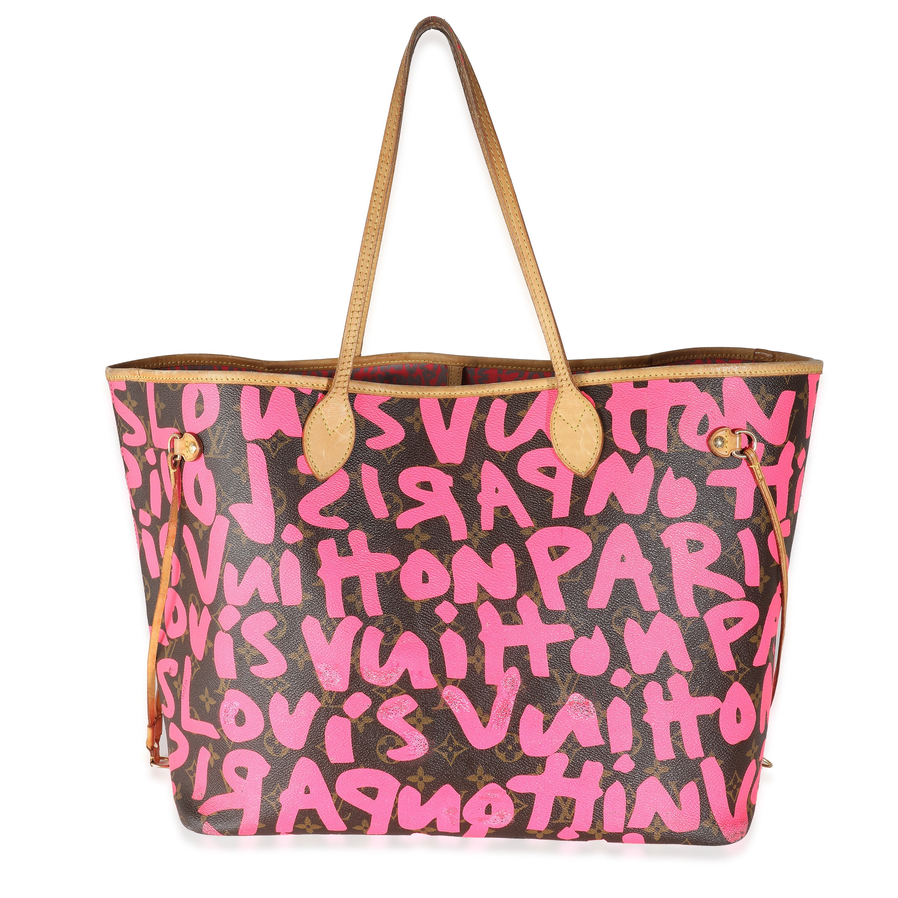 Louis Vuitton Fuchsia Graffiti Monogram Canvas Neverfull GM