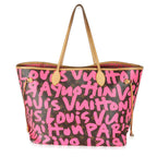 Louis Vuitton Fuchsia Graffiti Monogram Canvas Neverfull GM