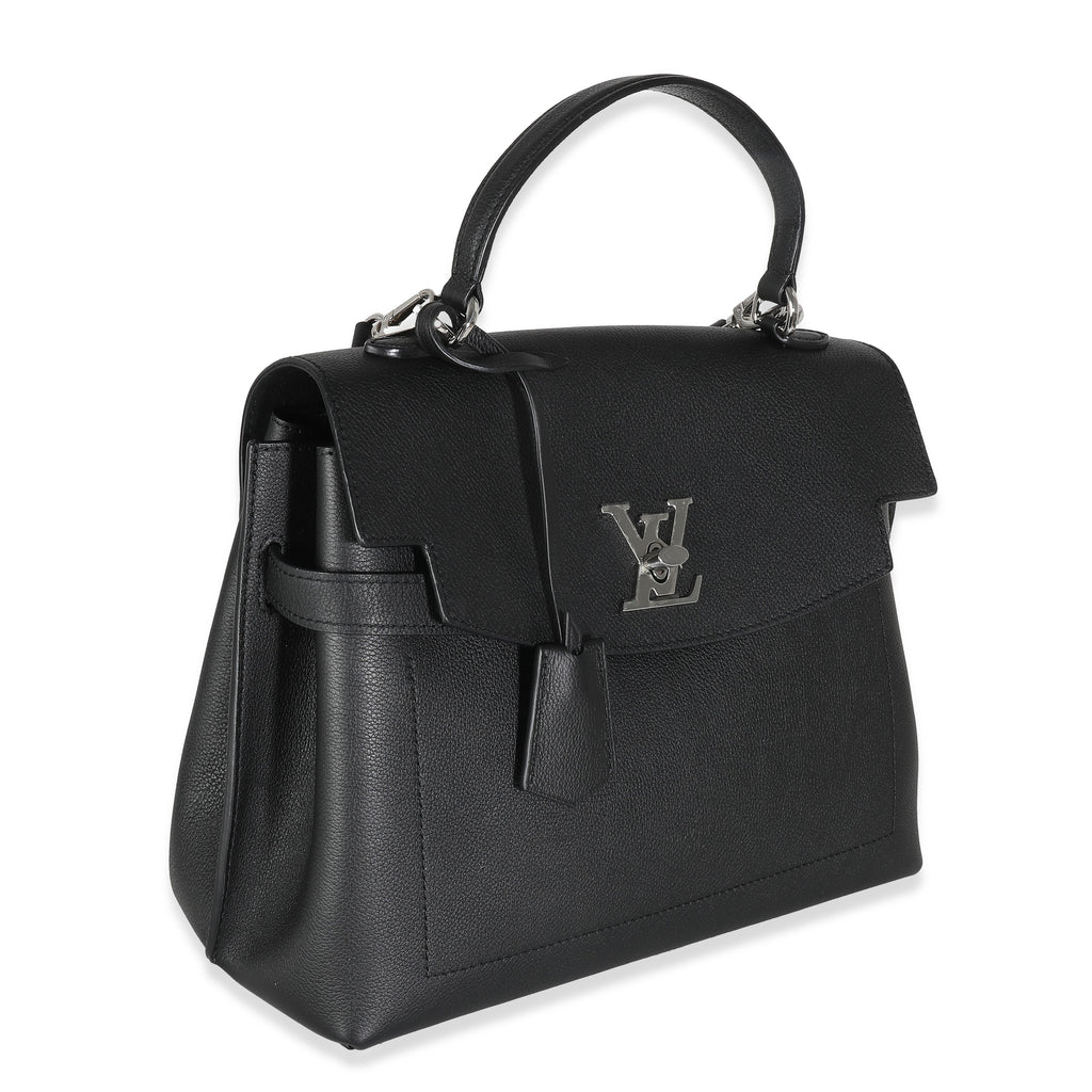 Louis Vuitton Black Calfskin Lockme Ever MM