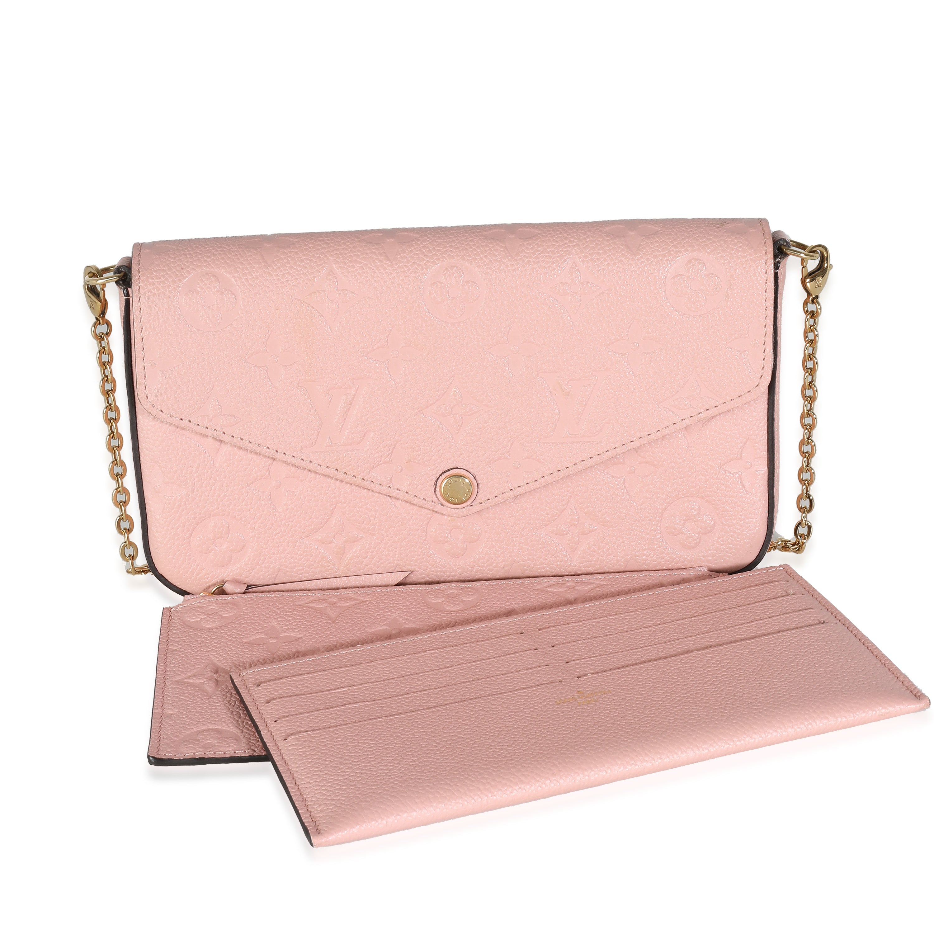 Louis Vuitton Rose Poudre Empreinte Felicie Pochette