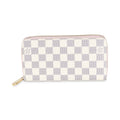 Louis Vuitton Rose Ballerine Damier Azur Canvas Zippy Wallet