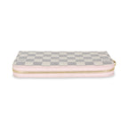 Louis Vuitton Rose Ballerine Damier Azur Canvas Zippy Wallet