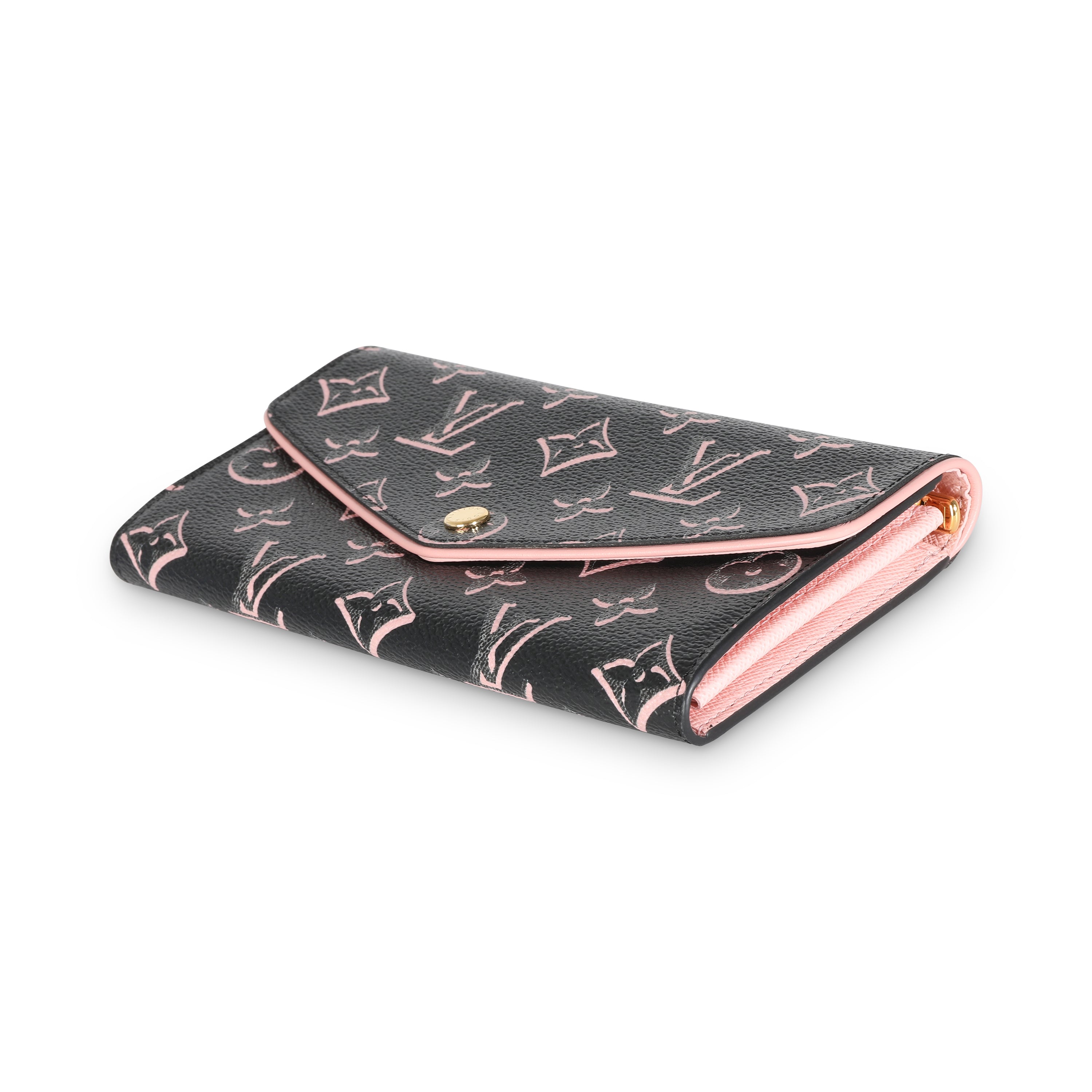 Louis Vuitton Black Monogram Fall For You Canvas Sarah Wallet