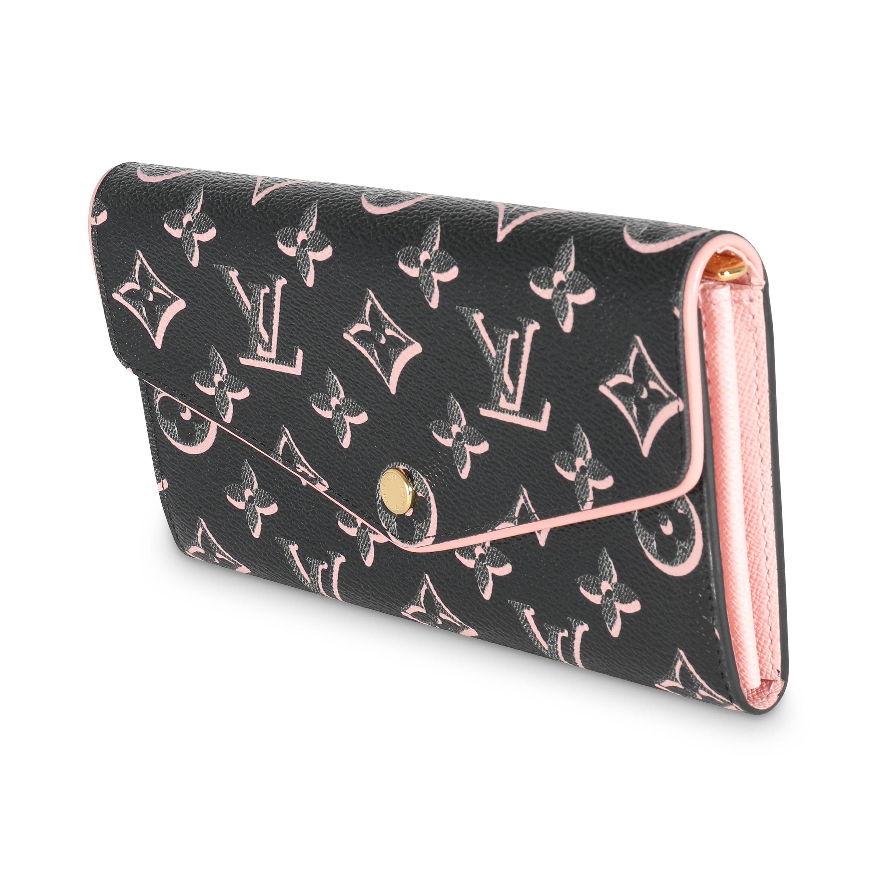 Louis Vuitton Black Monogram Fall For You Canvas Sarah Wallet